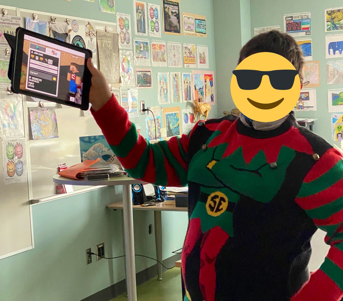 MmeMaiorino's tweet photo. C created a Christmas @Minecraft EDU for his peers to play 🎄🛤 Ss in 7/8 got to sign-up and play at lunch today as a part of our spirit week activities #ocsbBeCommunity #LeverageDigital @StFXOCSB https://t.co/7OEGMouTYz