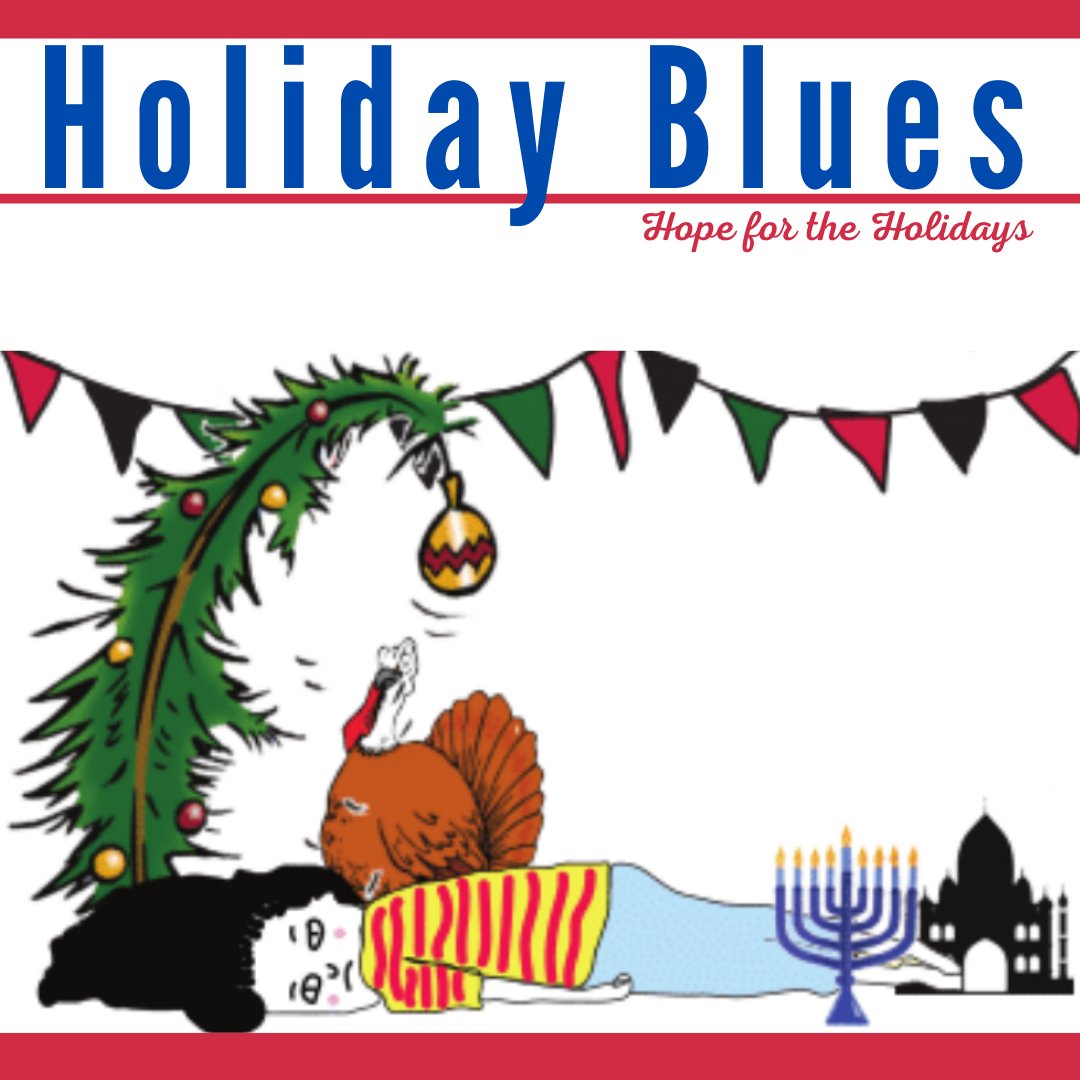 infoMhag's tweet photo. Grief, trauma, the weather, there are many factors that make the holiday season hard. Join us for this free workshop in-person &amp; online on 12/20 which examines strategies to cope with and overcome holiday blues! Register: https://t.co/4wHeJjG6x7
#mentalhealthmatters #holidayblues https://t.co/8Uae2FJhxa