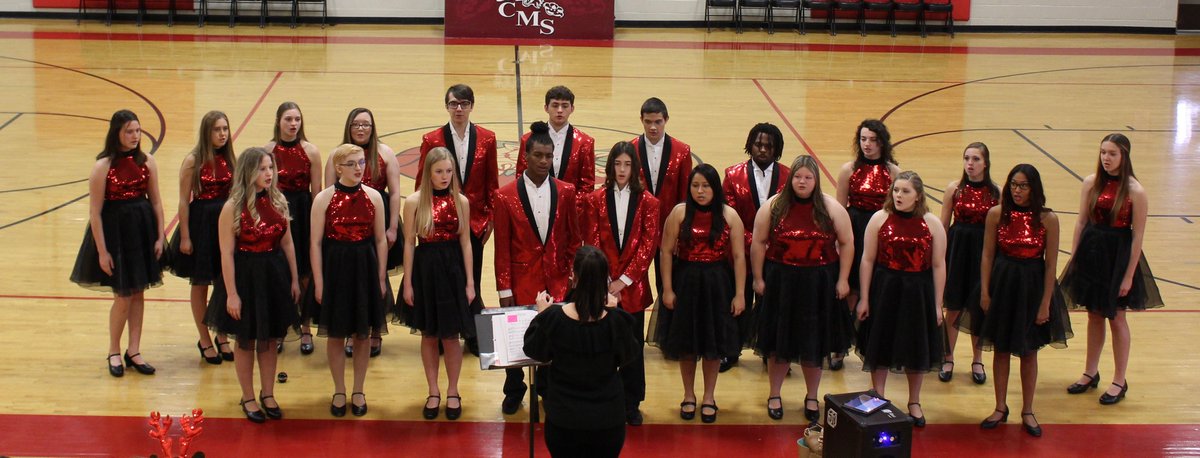 SCWildcatsVball's tweet photo. It was great to see not 1, not 2, not 3, not 4, but FIVE SCHS Volleyball players in the SCHS Choir at their CMS Christmas Concert this morning. 
#extracurricular #rollshelby #Wildcats #wildcatnation #rollshelby #schsvolleyball https://t.co/EMAkbSqKWC