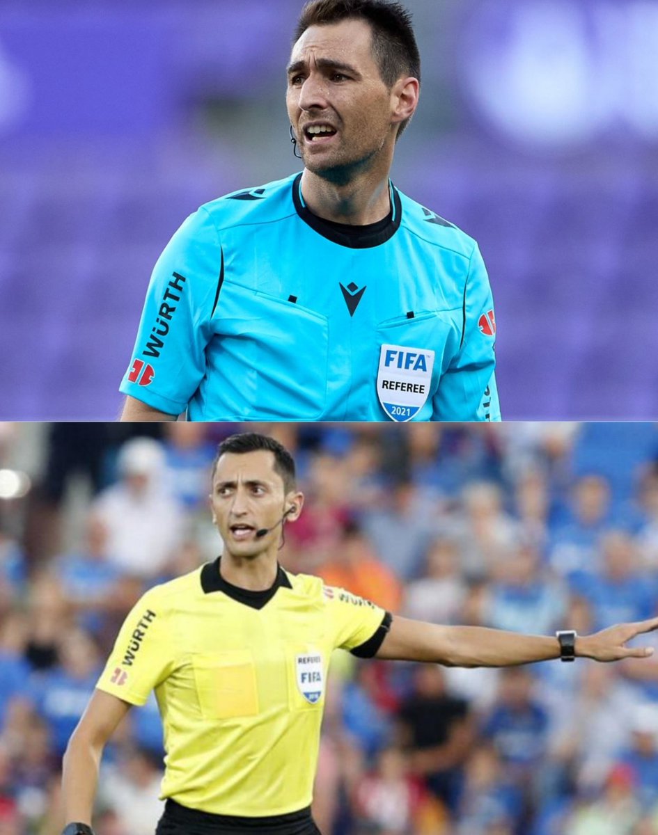 PavelFdez's tweet photo. ⚠️ Doble ascenso internacional para los árbitros españoles: Sánchez Martínez asciende a Élite (se une a Mateu Lahoz, Del Cerro Grande y Gil Manzano) y De Burgos Bengoetxea asciende a First.
@RadioMARCA https://t.co/uzDXPKaI6Z