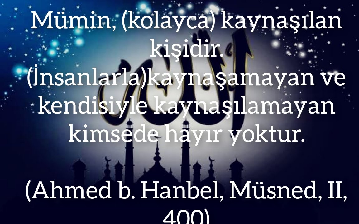 hanifeKrcdemir's tweet photo. (Ahmen b. Hanbel,Müsned,II,400)

Merhametli olmak.

#HadislerCenneteYoldur https://t.co/vBkNOE1mH9