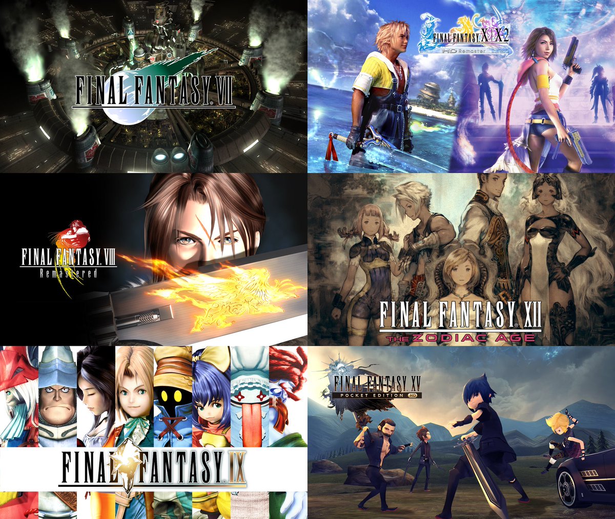 Wario64's tweet image. Final Fantasy sale on US eShop
VII $7.99 bit.ly/2IAnbgM
VIII $9.99 bit.ly/2UhZrDO
IX $10.49 bit.ly/2I7KIqi
X/X-2 HD Remaster $24.99 bit.ly/3b1FojH
XII $24.99 bit.ly/2m1srCM
XV Pocket Edition HD $11.99 bit.ly/32S2sAE