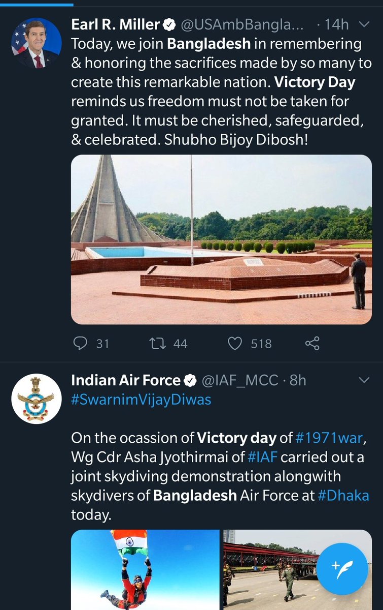 #50thVictoryDayOfBangladesh 
Two different perspectives- Everyone writes what suits them in context...