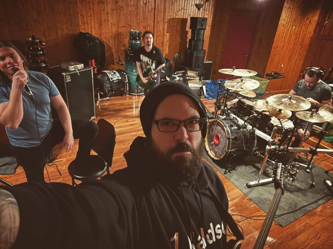 Christdonaldson's tweet photo. Jamming hard, no time for cool pictures! 😎🎸
#christiandonaldson #cryptopsy #cryptopsyofficial #flomounier #mattmcgachy #olivierpinard #bandpractice #jamming @MounierFlo https://t.co/HAMiNPY6Xq