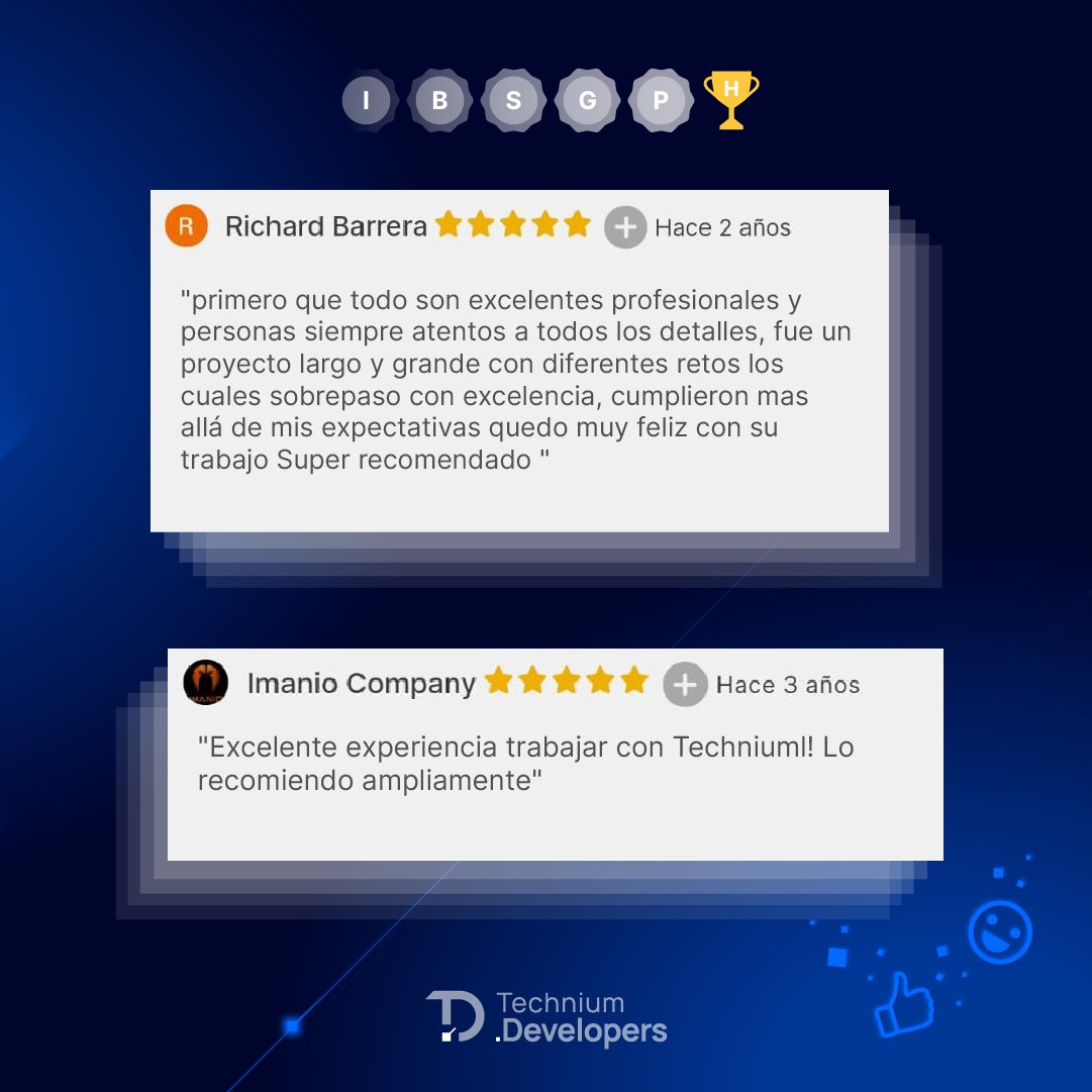 TechniumDev's tweet photo. ¡Finalizamos el 2021 con alegría y satisfacción! 🌟
🥇Ascendimos al nivel más alto como expertos en Programación y Tecnología. 

Gracias por confiar en nosotros y permitirnos ser parte de tus sueños. 💙

#Technium #apps #workana https://t.co/u88ha8YmYf