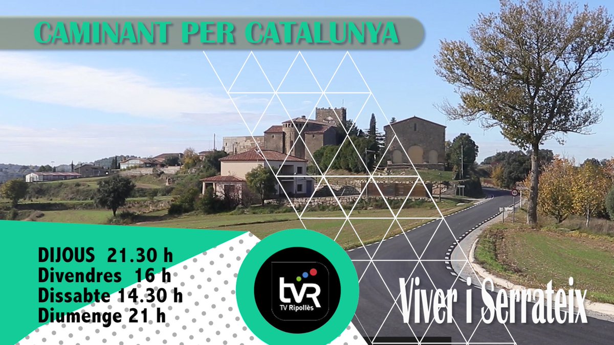 📺 AVUI a #TVRipollès 🕓 21.30h 🕕 excursió a Viver i Serrateix #Berguedà tot #caminantxcatalunya