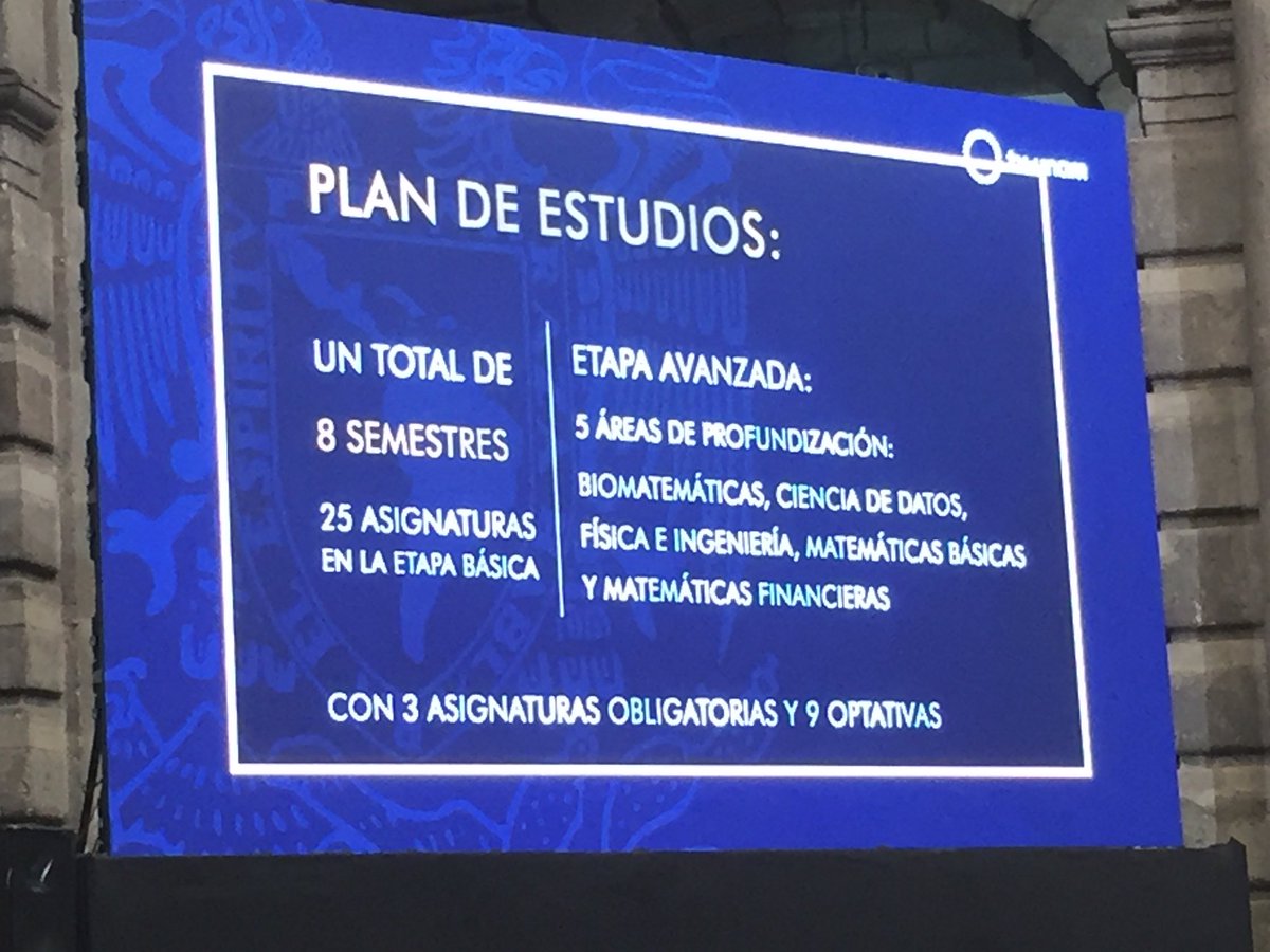 Leonel_S_Ch's tweet photo. El H. Consejo Universitario aprueba la creación de la Licenciatura en matemáticas para el desarrollo, misma que tendrá sede en el campus de Juriquilla, Querétaro.

Es la licenciatura # 132 de la UNAM. https://t.co/uRn8OyCntH