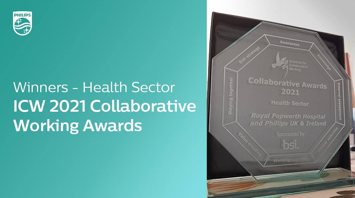 Congratulations to the @RoyalPapworth & Philips team on their win at the @ICW_UK Collaborative Working Awards. Fantastic to see this and the other excellent partnerships out there being recognised! to.philips/6013JaW5R