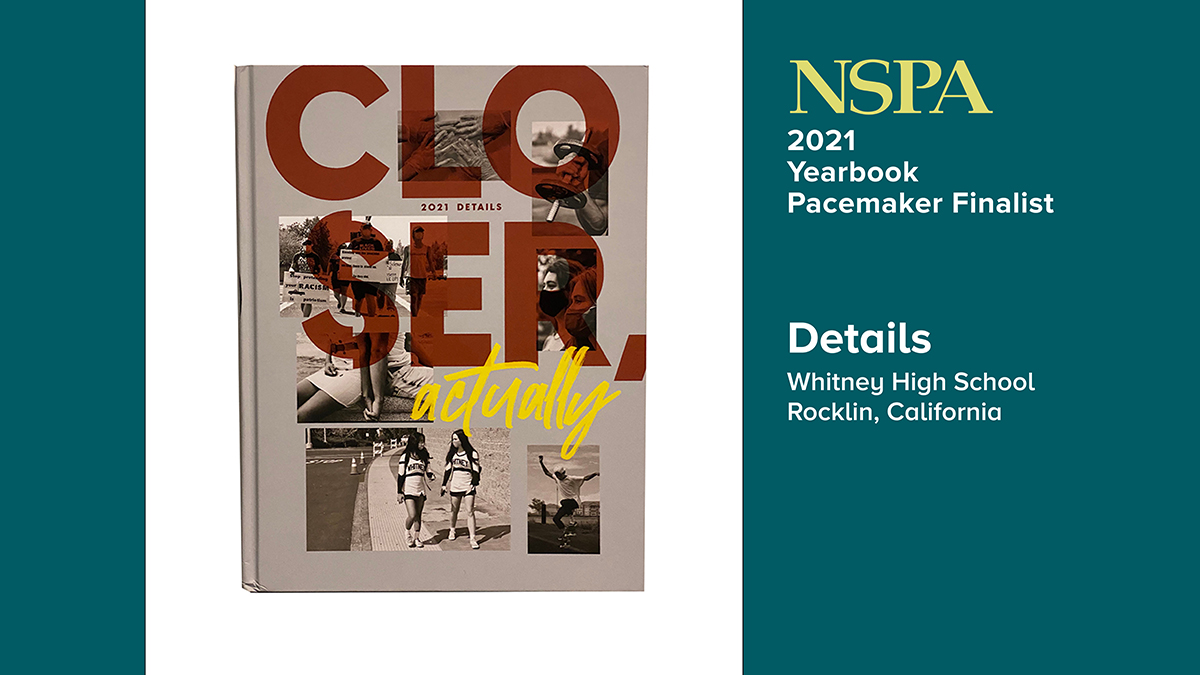 NSPA's tweet photo. Congratulations to Details, Whitney High School — finalist for the NSPA Yearbook Pacemaker Award!
https://t.co/8S3HJeCGxS
@whitneyupdate https://t.co/oGPaScRZAt