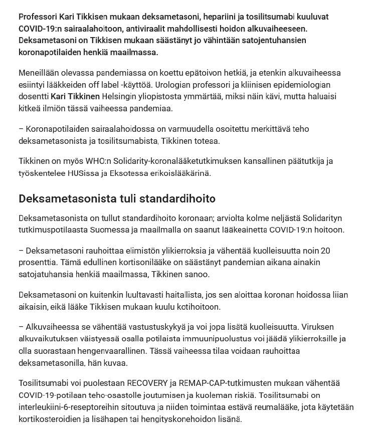 KariTikkinen's tweet photo. #COVID-lääkkeistä puhutaan, kun markkinoille tulossa uusia molekyylejä ja samaan aikaan tartuntaluvut &amp; vakavat tapaukset yleistyvät

@Laakariportaali:n @Saga_Wiklund veti yhteen näkemyksiäni COVID-lääkehoidosta. Juttu kaikkien luettavana kuvissa #EBM #koronafi #paxlovid @mapetti https://t.co/ysAzMhkbFO
