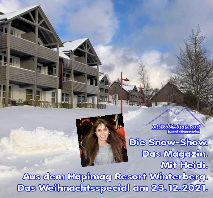 IchWillMehr_Net's tweet photo. Weihnachtsspecial am 23.12.2021, 15 Uhr, aus dem Hapimag Resort Winterberg unter https://t.co/fL4gvXKtNd. Exklusive Vorberichte unter https://t.co/QZ4MN4Baoc 
#Winterherzschlag #IchWillSchnee #Winterberg #HeidiFischer #HeFi #Hapimag #Sauerland #SnowShow https://t.co/VrEDj74ctl