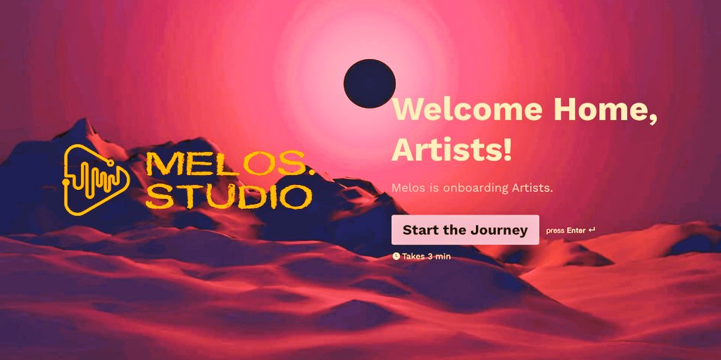 Melos Studio is onboarding Artists!

There are many benefits when joining to become a #MelosCertifiedArtist
More info⬇️
link.medium.com/rzrOFdix2lb

Are you an enthusiast for #MusicFi and #MusicNFT?

Apply now and start your journey in the #Melos ecosystem⬇️
de515h19uif.typeform.com/to/IVqg1YGz