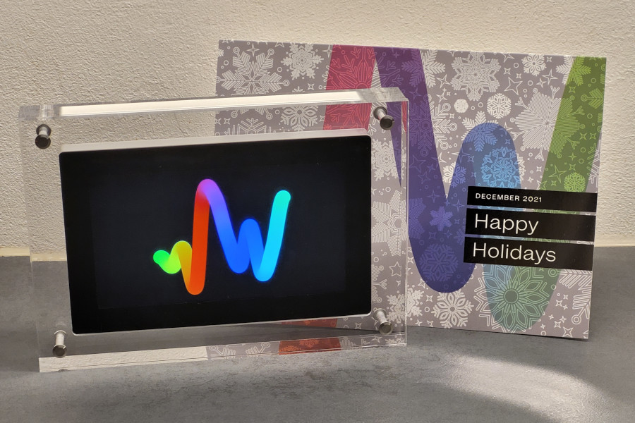 Thank you <a href="/artblocks_io/">Art Blocks</a> for this amazing <a href="/infiniteobjects/">Infinite Objects</a> Squiggle video print. And Happy Holidays to all of you too! 💞