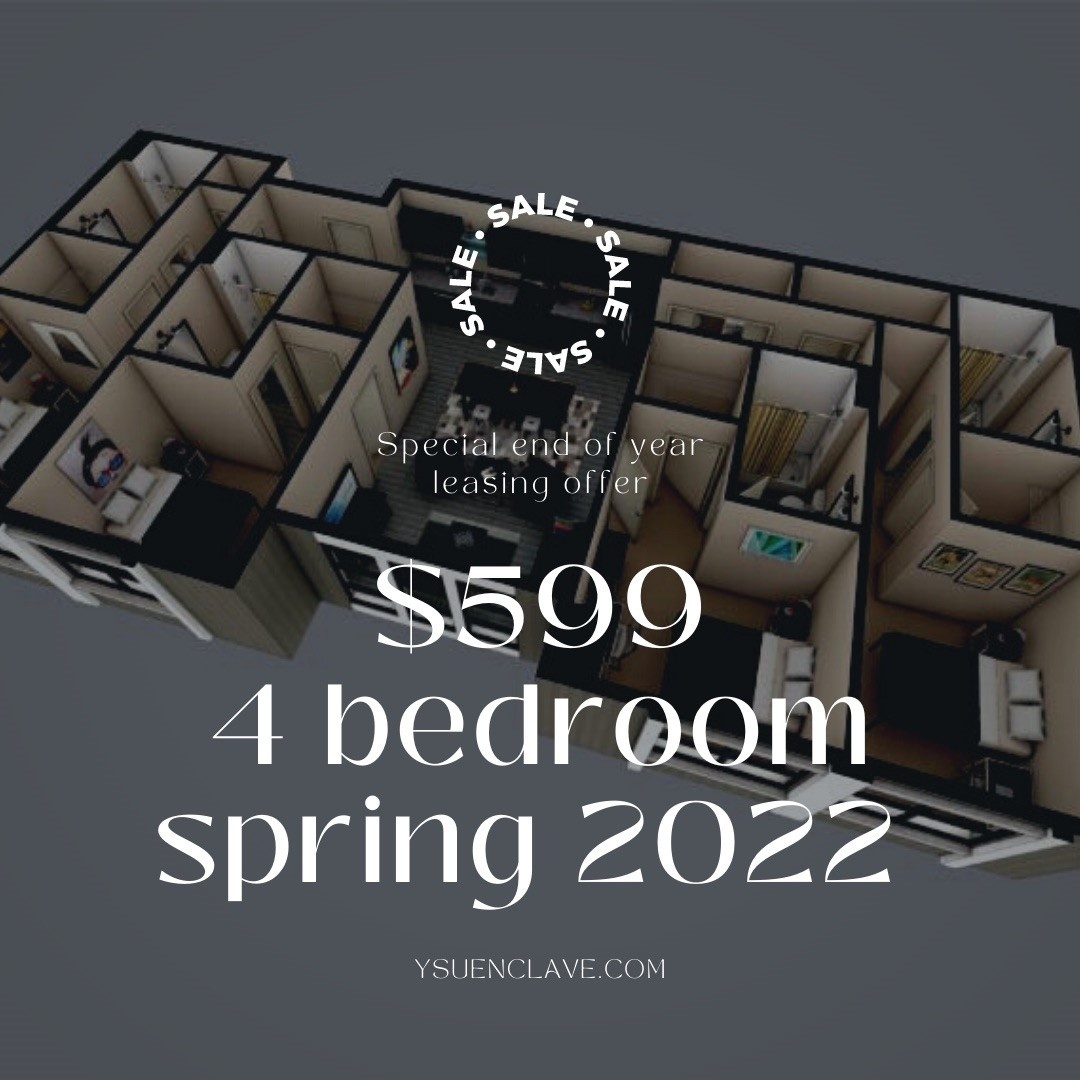 💥END OF THE YEAR SPECIAL FOR SPRING 2022 AVAILABILITY ONLY!!💥Limited spaces are remaining for Spring 2022! SIGN TODAY before we are officially sold out!⏰ #ysuenclave #studenthousing #luxuryliving #ysu #university #SPRING 2022