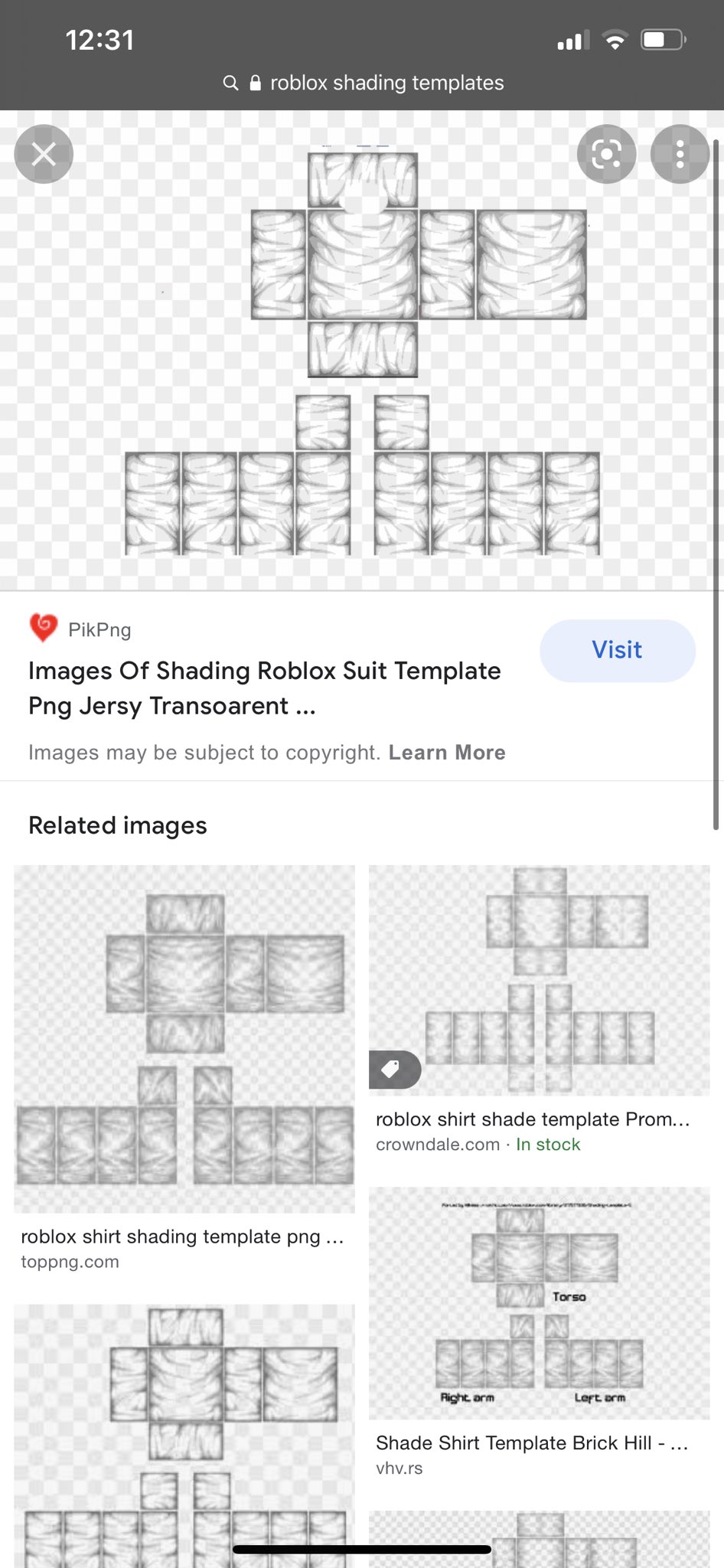 Roblox shirt shading template  Roblox shirt, Create shirts, Roblox