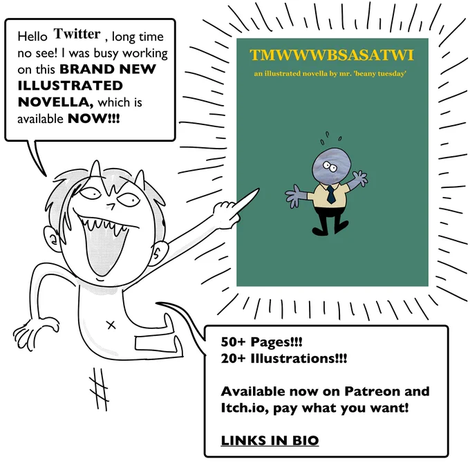 New comic coming next week but in the meantime I'm doing one final bump on this. I spent several months working on it and it's by far the most in depth and polished thing I've produced. People seem to really like it, and if you like my comics, I think you might too. 