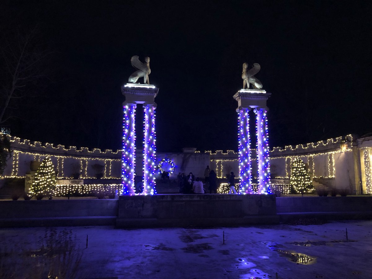 Yes we left the house to see the lights at Untermeyer Gardens in Yonkers.