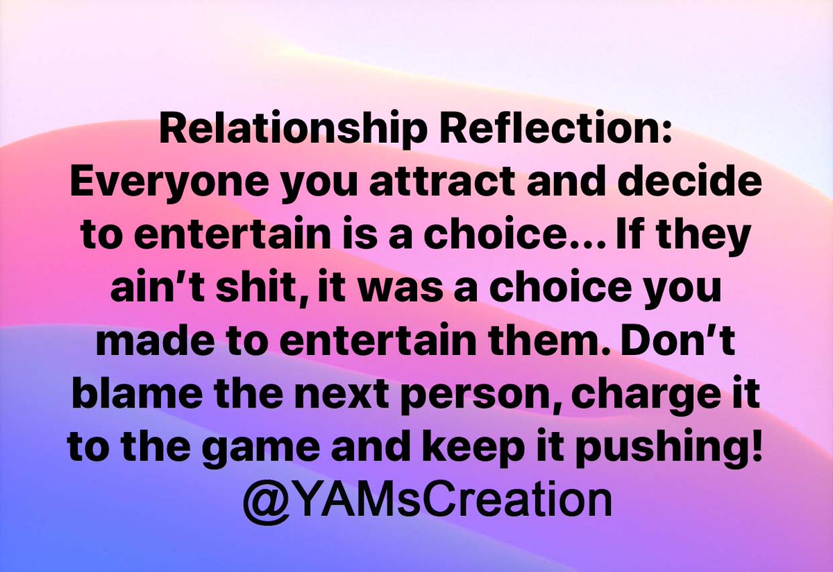 KocktailsNKon's tweet image. #RandomThought #DontTakeItPersonal #RelationshipReflection #AintShit #ChargeItToTheGame #BlameYourself #TakeResponsibility