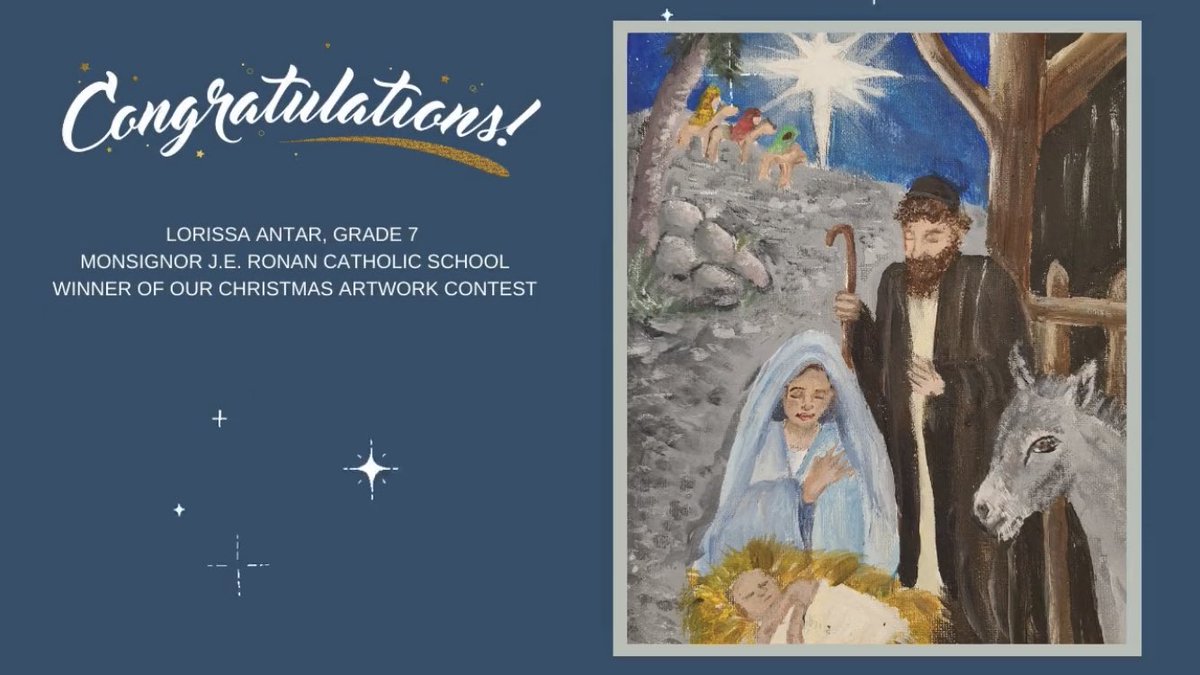 SMCDSB_MRO's tweet photo. Congratulations to Lorissa who won the Christmas Card Artwork Contest at the board. Amazingly inspirational! https://t.co/0EEkCkPNBd