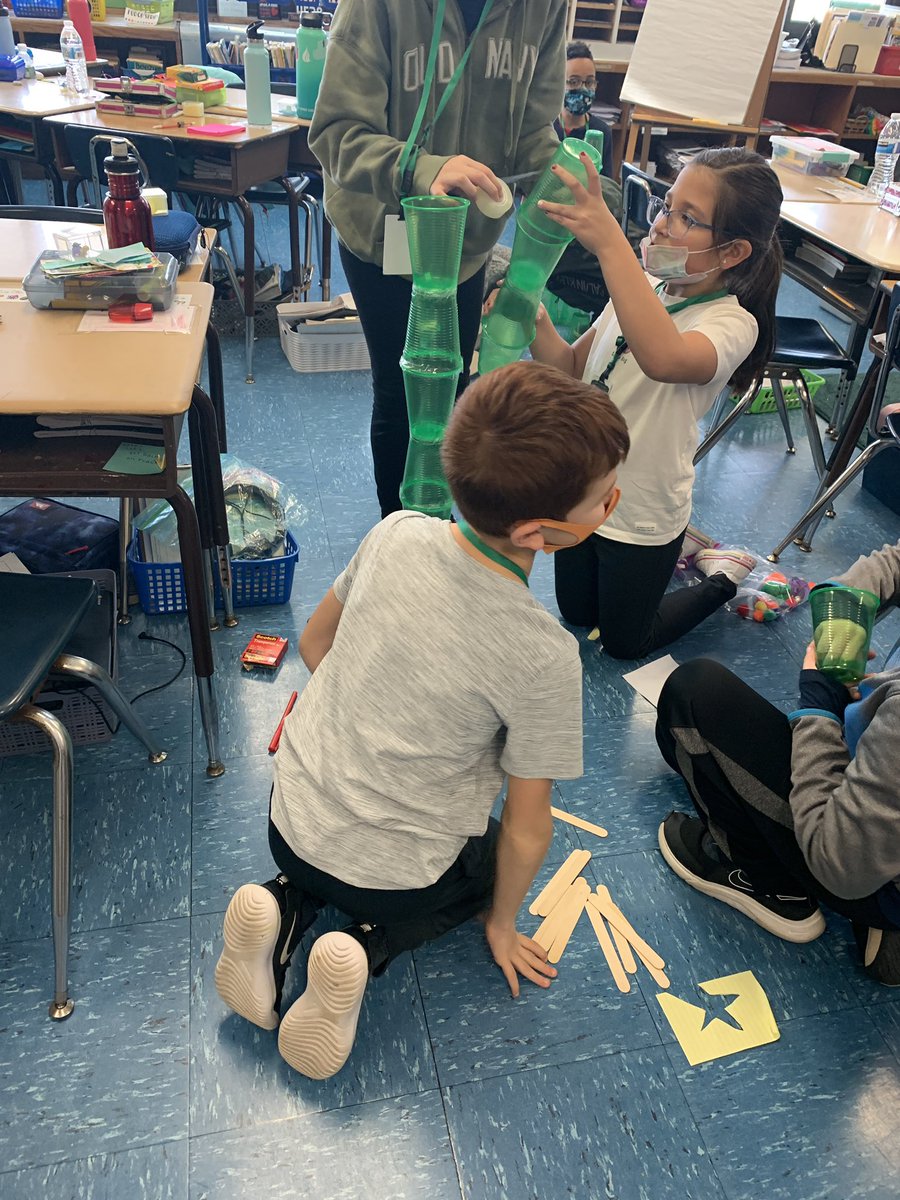 What team could can build the tallest Christmas Tree? #STEM