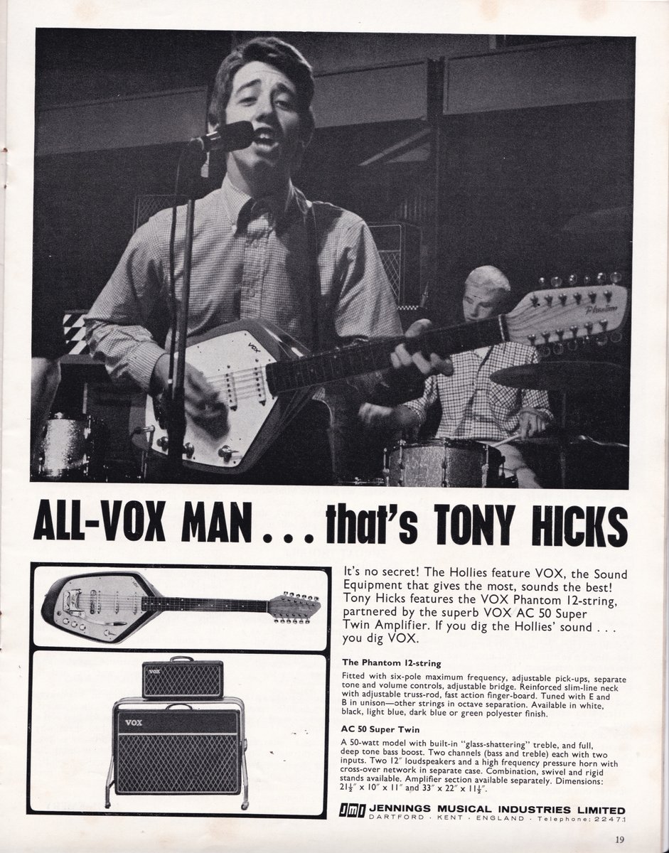 Happy 76th birthday to Tony Hicks of the Hollies. 