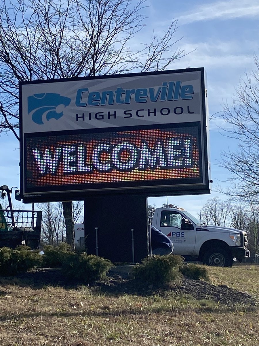 Chad Lehman (@inclehmansterms) on Twitter photo Got our new marquee installed today! Pretty cool! Thanks to the Class of 2019 and Class of 2021 for your support in getting it done! <a href="/wearecvillecats/">WeAreCville Wildcats</a> <a href="/CvilleWildcat/">Wildcat Nation</a> <a href="/CentrevilleAth1/">Centreville Athletics</a> Got our new marquee installed today! Pretty cool! Thanks to the Class of 2019 and Class of 2021 for your support in getting it done! <a href="/wearecvillecats/">WeAreCville Wildcats</a> <a href="/CvilleWildcat/">Wildcat Nation</a> <a href="/CentrevilleAth1/">Centreville Athletics</a>