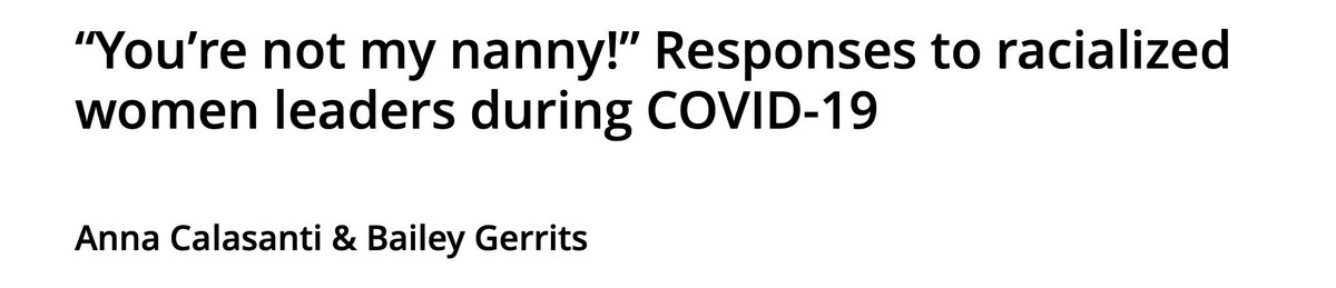 womenalsoknow's tweet photo. Women serving as public health officials during COVID have been attacked using gendered &amp; racialized discourses to sow public distrust, and challenge women's authority, according to @acalasanti &amp; Bailey Gerrits in @PGI_WPSA
 
https://t.co/5b99SO9a7S
#WomenAlsoKnowStuff https://t.co/IE7f2f41xT