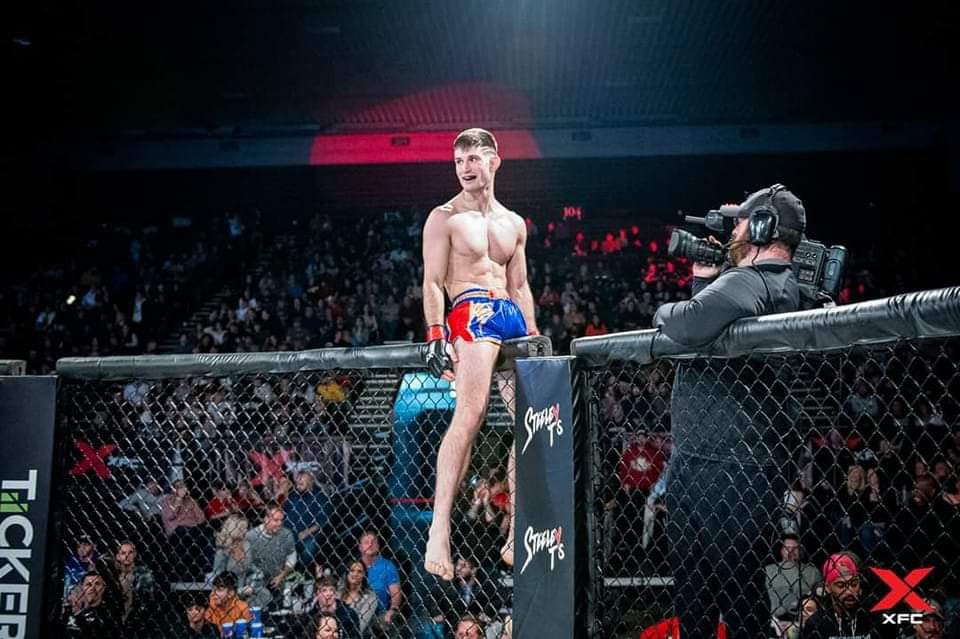 Adam Kehr was gone in 71 seconds in his Hexagon debut at #YoungGuns4 on FOX Sports 2 ⏰ #MMA #XFC #XFCMMA #youngguns4