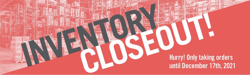 Thomaslabs's tweet image. We are going out of business so we're having an inventory closeout - we're taking orders through tomorrow then that's it!