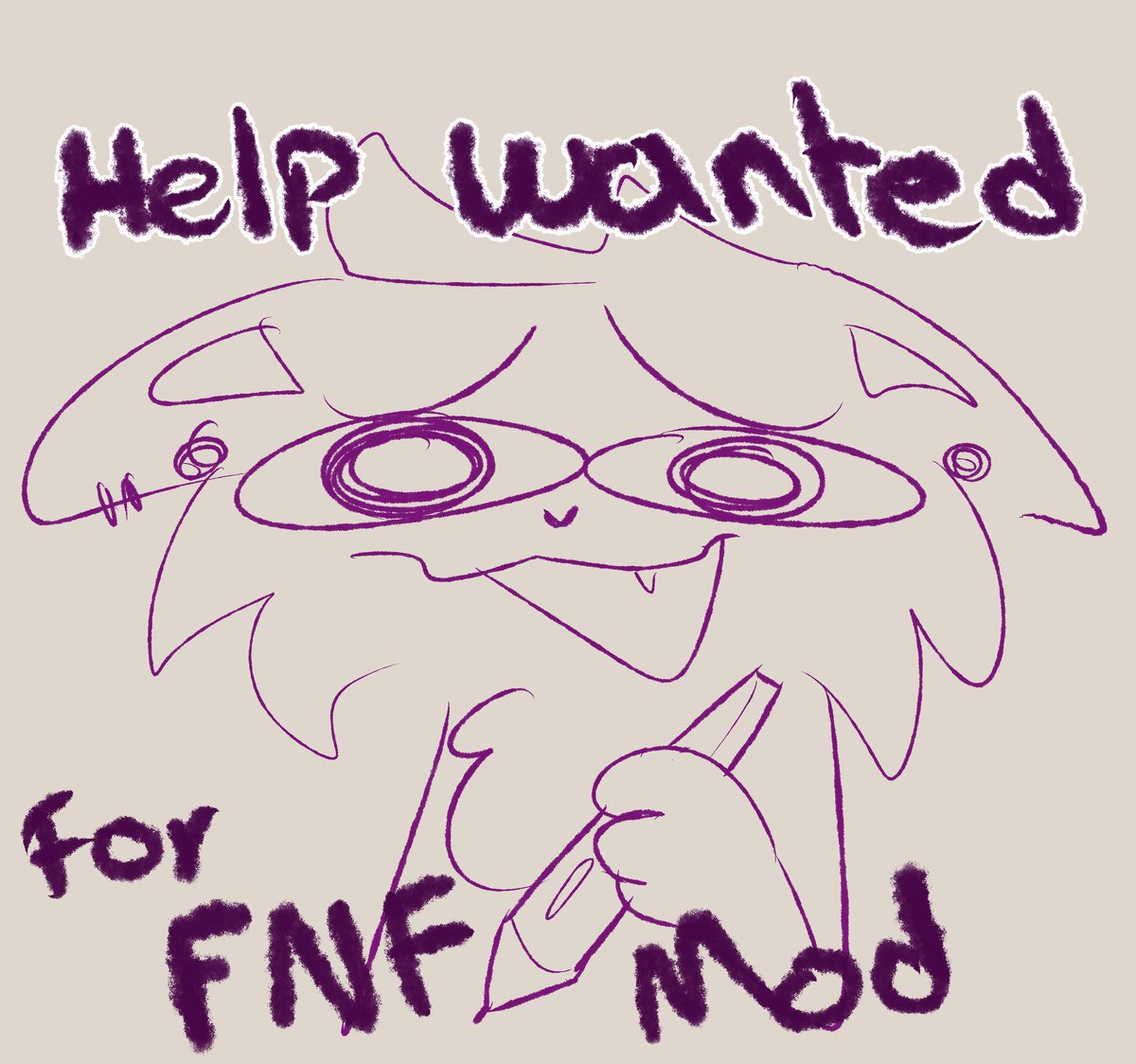 MaiRaccooN_'s tweet photo. Hey everyone!
We started with the cutscene animation but still being few people so... We need your help please.
I'll thank a lot any help and I'll see for a trade later.(1/2)
#MuffetTrapsYouMod
#FNFMuffetMod
#fnfmuffet
#fridaynightfunkin #fridaynightfunkinmod #fnf #fnfmod https://t.co/7gfL2YYRTk