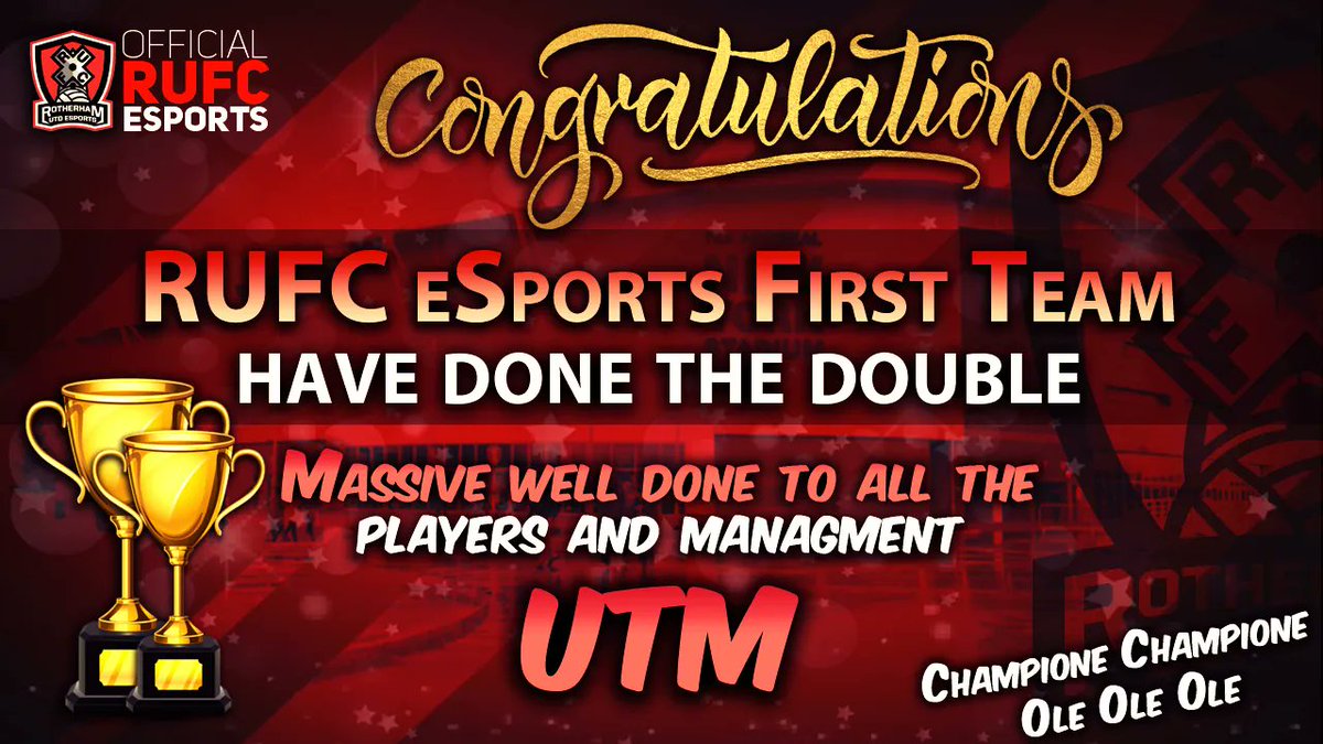 Well done to our first team!

#double #Champions 
<a href="/OfficialVPG/">Virtual Pro Gaming</a> <a href="/VPGEurope/">Virtual Pro Gaming | Europe</a> @RU_CST <a href="/OfficialRUFC/">Rotherham Miller</a> <a href="/CtrlEnergy1/">Ctrl_Energy</a>