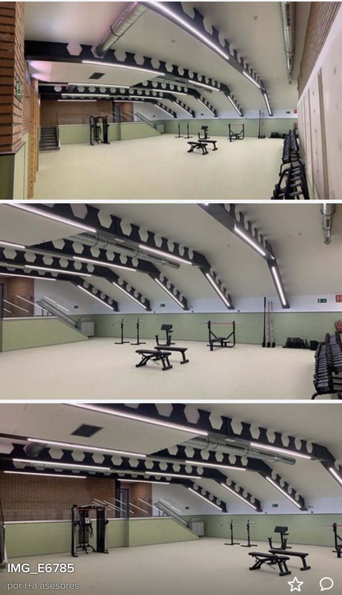 ingeniquitecto's tweet photo. Os dejo un enlace con el Álbum de fotos de mi última niña bonita, Nuestro trabajo de Rehabilitación del Estadio de atletismo, vestuarios y gimnasio en la Dehesa Boyal de San Sebastián de Los Reyes. https://t.co/l6ICTCvZWW #detallesconstructivos #arquitectura y #color https://t.co/K1PgSqCHQY
