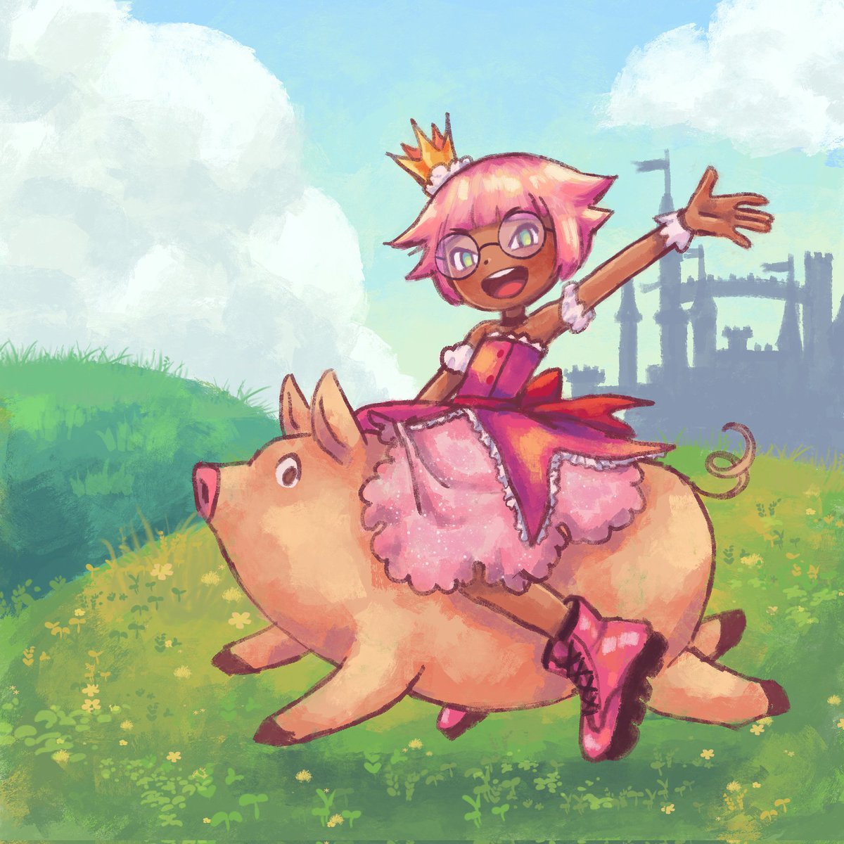 panikarencita's tweet photo. Cover art from "The Pink Princess, a children's book written by Ben Cook and Illustrated by me.

Get it on https://t.co/7ueW3eo5lf. 💞

#illustration #ChildrensBooks #ThePinkPrincess #PinkPrincess #Princess #childrenillustration https://t.co/vXVz3UdyKB