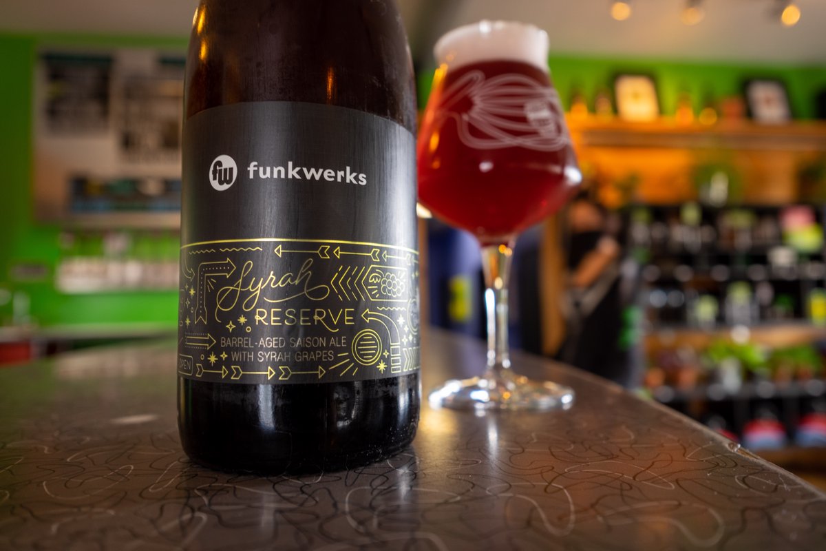 Need something special for your holiday cheers? Raise a glass with one of our reserve beers. We just released a select number of bottles of Syrah Reserve and Oud Bruin from our cellar. They are for sale in our taproom for $22 per bottle, and supplies are limited.⁠