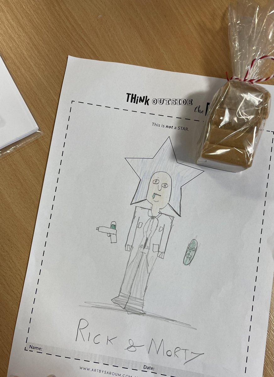 S1 have been demonstrating their creative skills by ‘thinking outside the box’! So impressed by this one which is definitely NOT a star ✏️☺️
