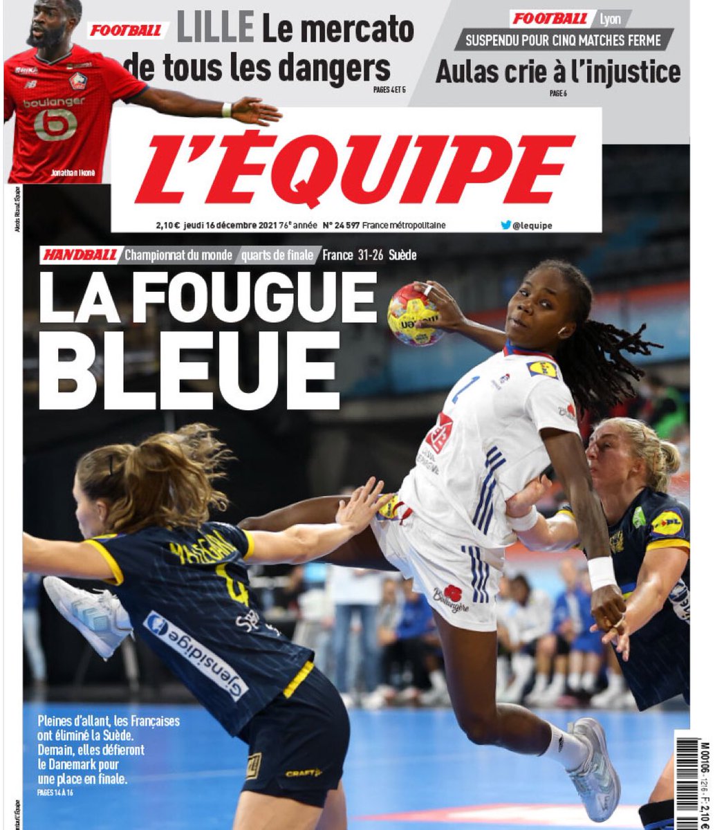 Aguardabalonman's tweet image. La portada del @marca  cuando España consigue su pase a semifinales .
La portada de @lequipe cuando Francia consigue su pase a semifinales .
Si tuviéramos el apoyo de los medios tendríamos más afición o no tenemos el apoyo de los medios porque tenemos poca afición ? 
GRAN DILEMA!