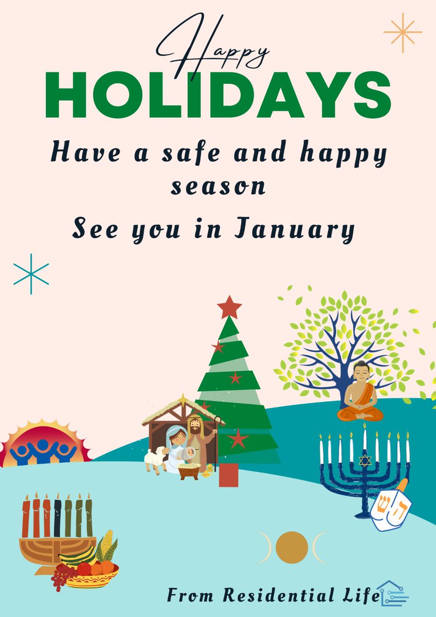 SUNY Poly Residence Life would like to wish you and yours a wonderful holiday season!