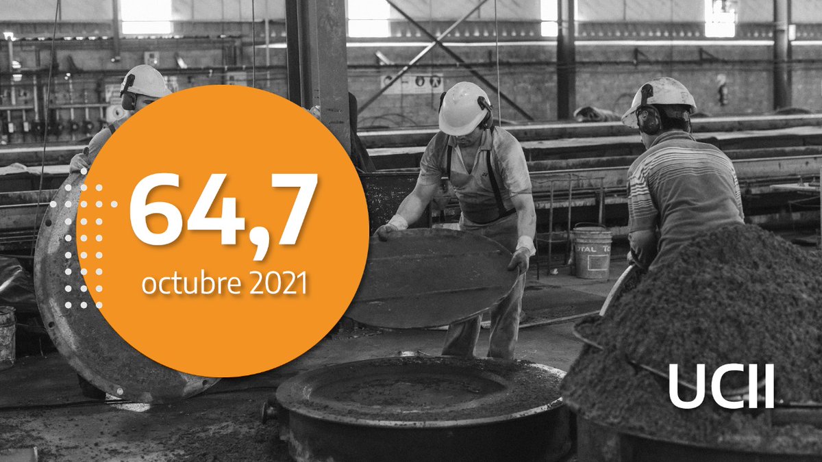MinEconomia_Ar's tweet photo. VOLVIÓ A CRECER LA UTILIZACIÓN DE LA CAPACIDAD INSTALADA EN LA INDUSTRIA
Alcanzó el máximo nivel para un octubre de los últimos 3 años y registró un aumento interanual de 2,9 p.p., la octava suba consecutiva. Comparado con el mismo mes de 2019, la #UCII aumentó 2,6 p.p. https://t.co/vo5Fq00SLb