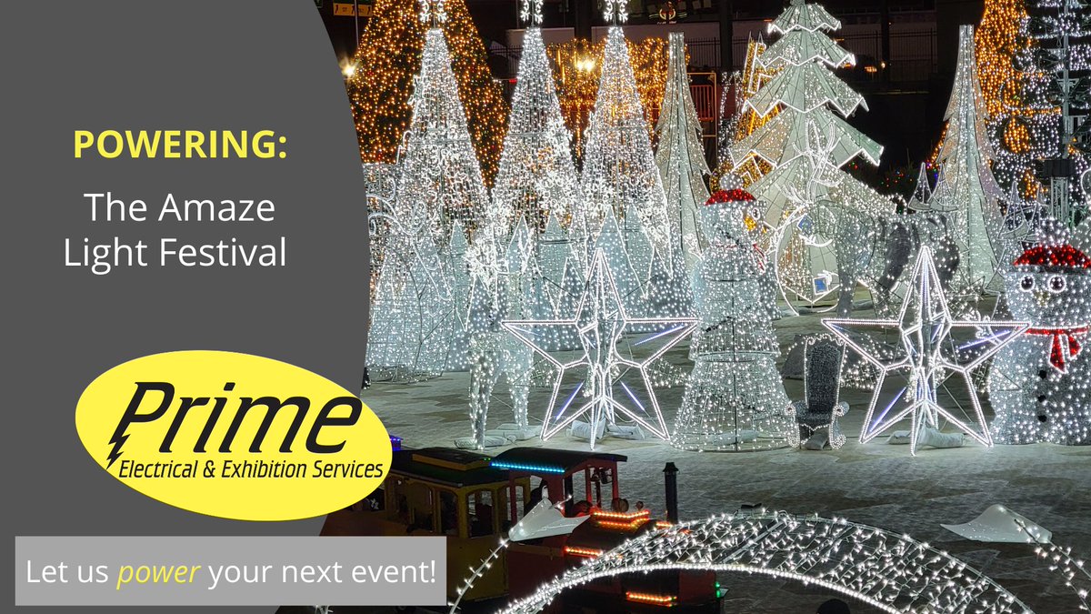 primeees's tweet photo. We’re powering up the “ultimate holiday destination” at the Amaze Light Festival. Come out and get in the holiday spirit with us at Impact Field and then tell us how we can power your next event! #villageofrosemont #amazerosemont #holidaylights #chicagobucketlist #chicagoevents https://t.co/58RrDTffQy