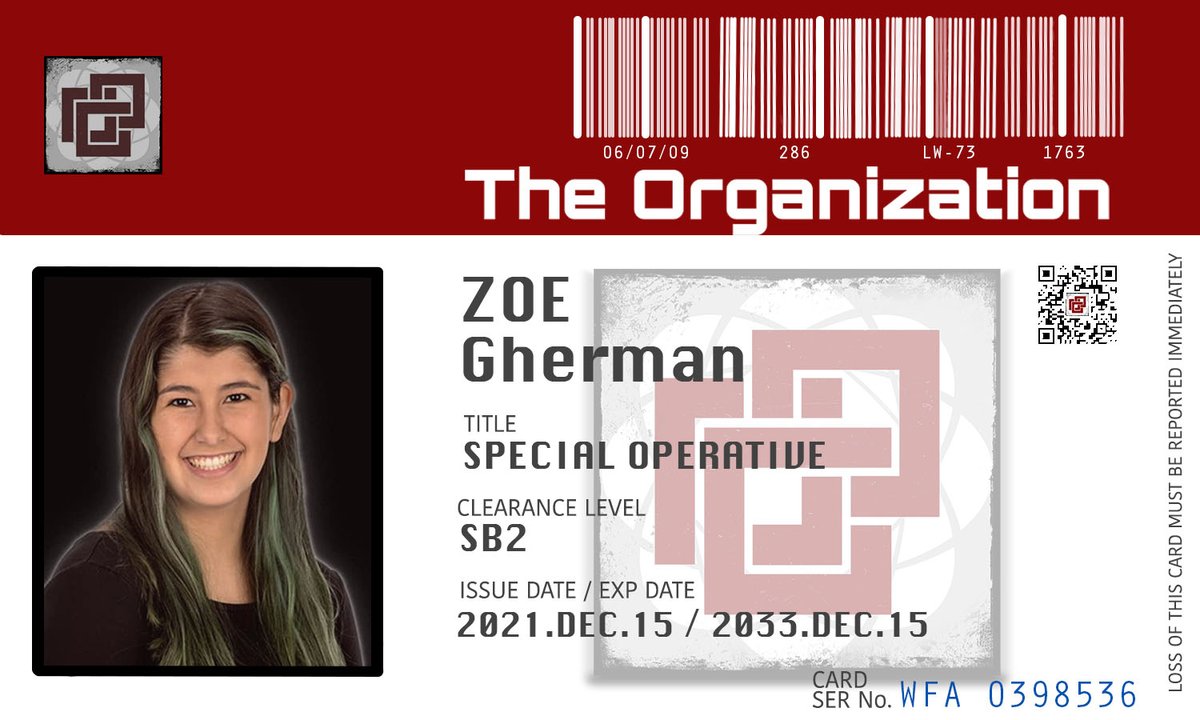 TokenoftheHeart's tweet photo. The Organization welcomes Agent Zoe G. Will you be our newest member?
Join us and receive a personalized digital ID card of your own. Head to the link in our bio & claim your incentive before ⏰ runs out! 26 days left to reach our goal and we can't do it without your help!🎉📽 https://t.co/8bXzDdn2Qh