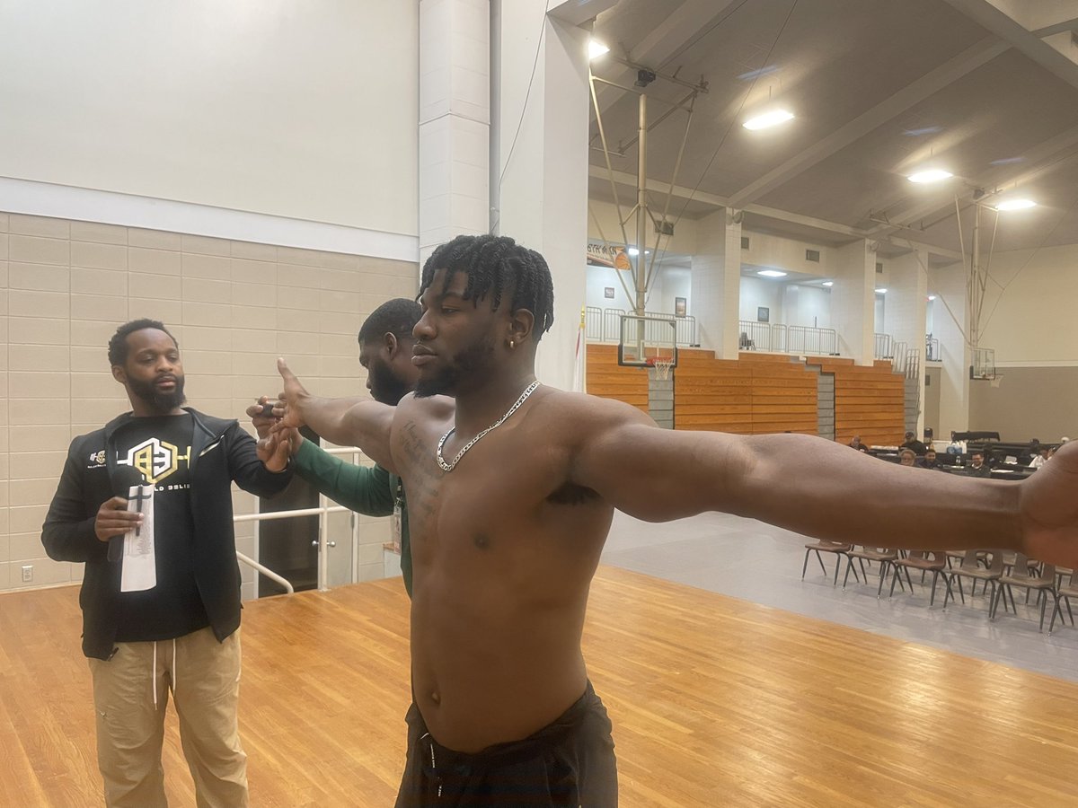 Weigh-in complete ☑️ for <a href="/HbcuPigskin/">HBCU Pigskin Showdown</a> Showdown players in front of NFL scouts this morning at MMI. Next up, practice. <a href="/acccathletics/">ACCC</a> <a href="/DraftHBCU/">#DraftHBCUPlayers</a> <a href="/CoachWGreenBay/">Chris Williams</a> <a href="/coachjdowning62/">John Downing</a> #HBCUPIGSKINSHOWDOWN