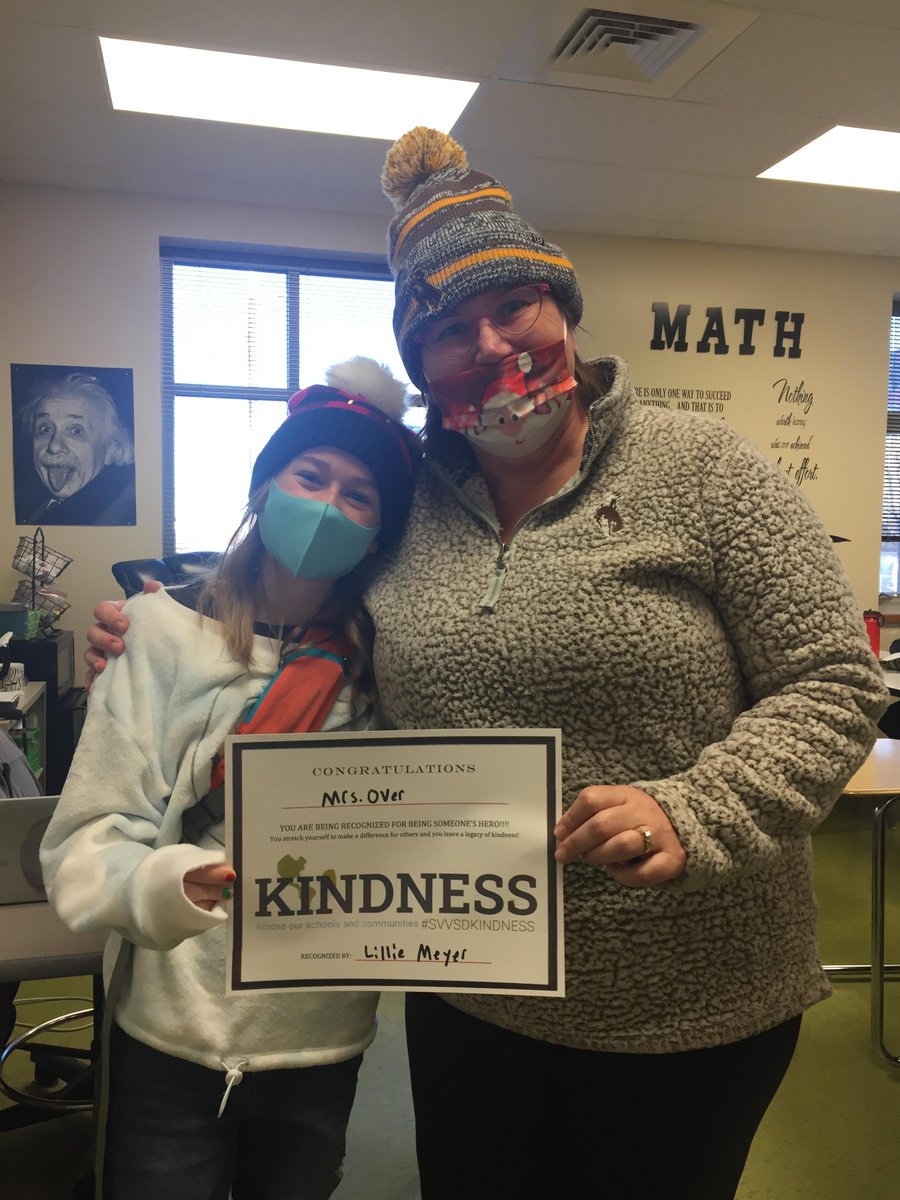 ErieMiddle's tweet photo. We continue to celebrate Erie Middle School #SVVSDkindness. Lilly Meyer wants to recognize Mrs. Over who is always nice and makes a her laugh when she is having a bad day. We are #greatFULL for such kind teachers! @SVVSDsupt @SVVSDdeputy @bkkrause01 #StVrainStorm https://t.co/Fu0oeqhZfy