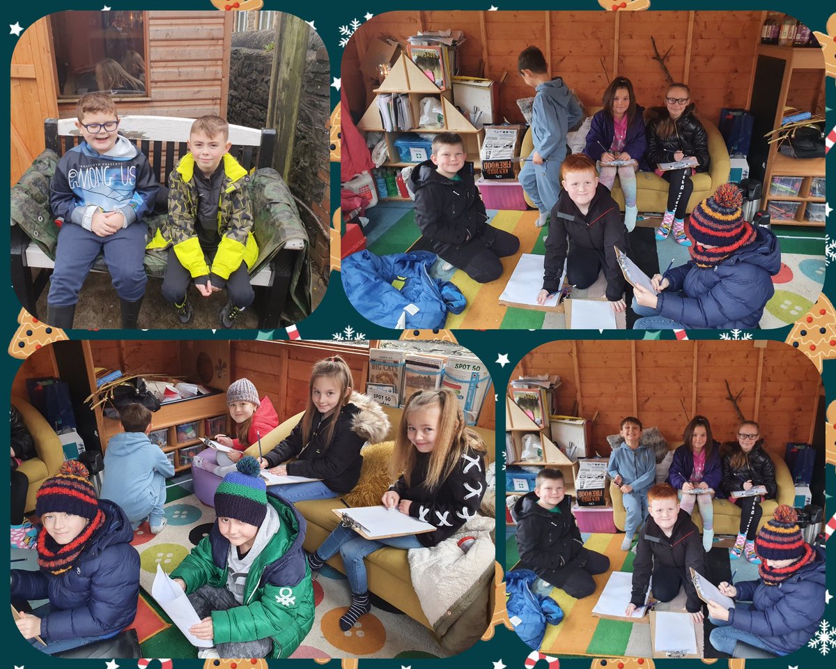 AbbeyPrim's tweet photo. More lovely Christmas treats today in Mrs Hanks' Class. Marshmallows and hot chocolate around the campfire and Christmas pudding biscuits in class. Thank you Mrs Anderson and Mrs Hughes #TeamYr4 #XmasTreats #Tryingnewthings #relaxingwithfriends https://t.co/v9hx0IZS4k