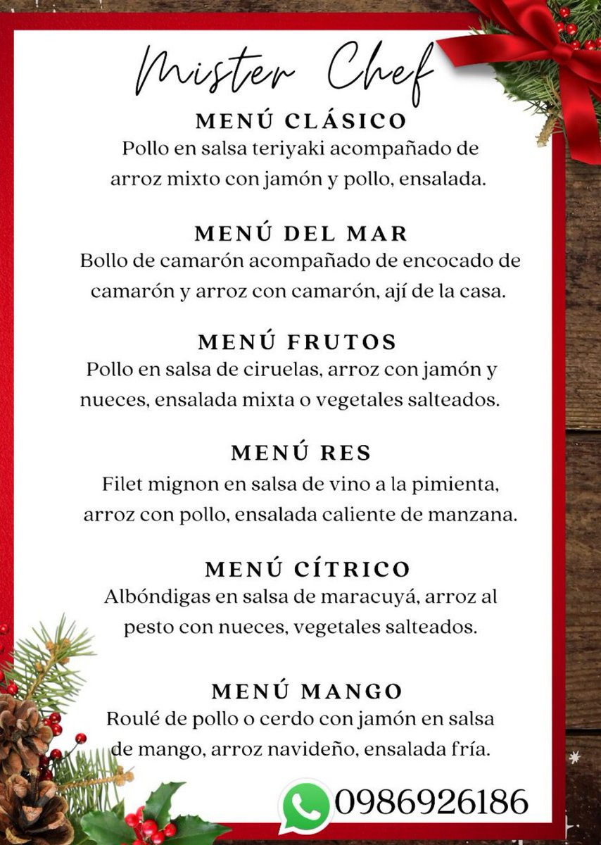 toma nota si deseas que yo te atienda en tu hogar, empresa, oficina, en un club, para una reunión de amigos, de tu familiar que llegó del extranjero. wa.link/m8keml llama y cotiza tengo menú desde $6 por persona hasta $15. Te llevo mesero, vajilla descartable. Guayaquil