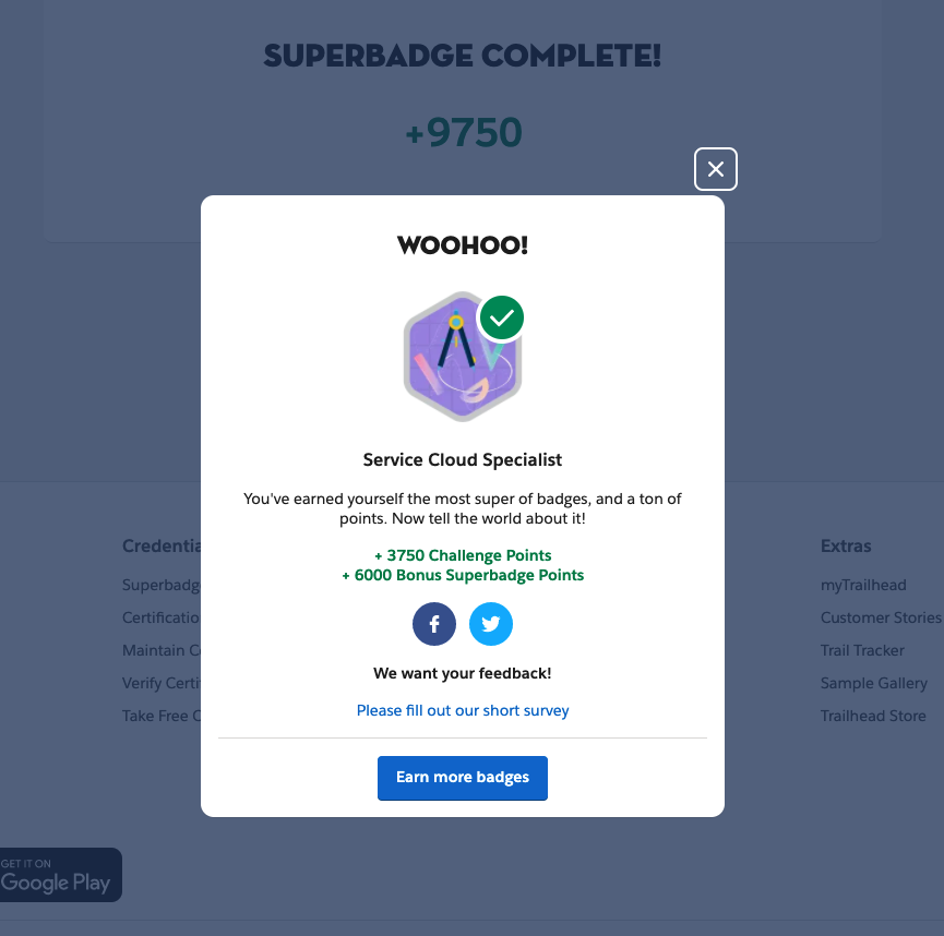 allanpharr's tweet photo. Just earned the Service Cloud Specialist badge on @trailhead ! #Trailhead #AwesomeAdmin https://t.co/uxspZFXmB7