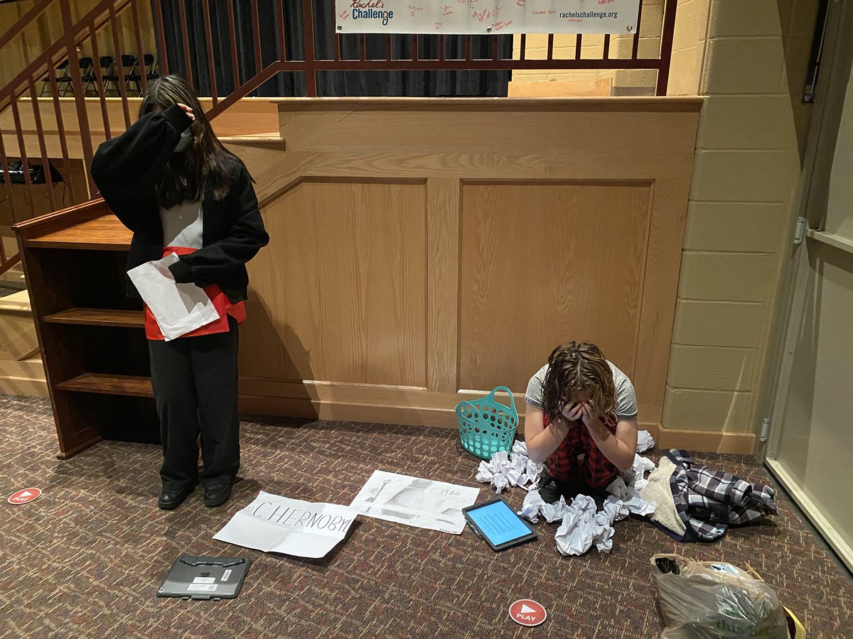 Disaster Project Wax Museum at CMS - a fan-favorite! Talk about creativity! Push the “play” button and watch the student wax figure come alive to tell their personal account of their respective tragedy and even talk about ways it could have been prevented! Bravo! <a href="/hempfield/">Hempfield SD</a>