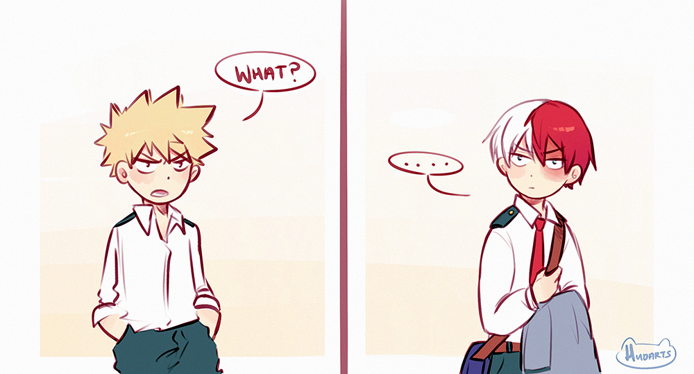 hudartss's tweet photo. Shouto's so spoilt, he gets sulky if Bakugou doesn't call him his favourite pet name.

Ok. I need ta sleep.

#bakutodo #bktd https://t.co/On83mZUFIz