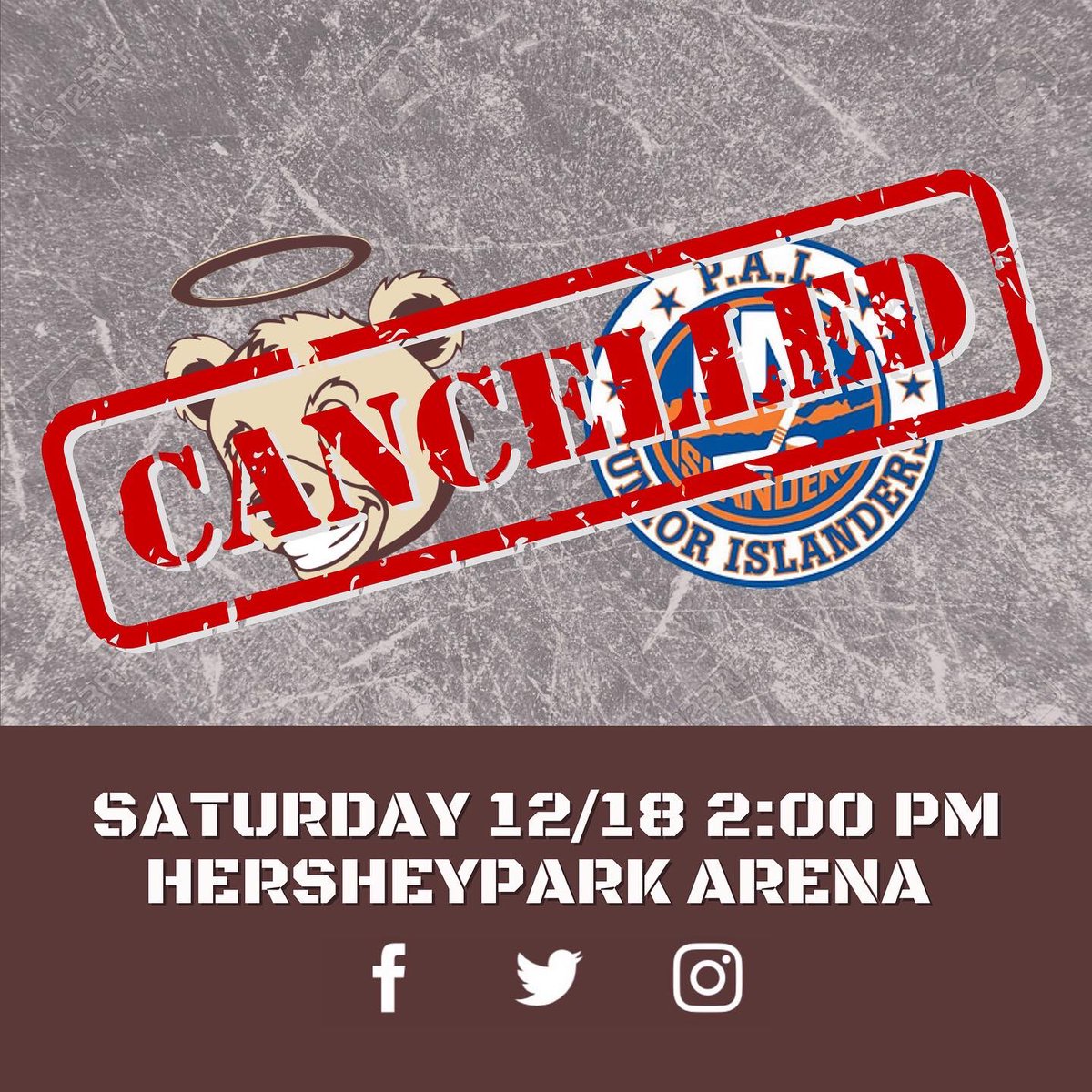 Due to COVID among the P.A.L. Junior Islanders, the Cubs will instead take on the Wilkes-Barre Scranton Knights tomorrow night at 7:30pm at Hersheypark Arena. Don’t worry, the teddy bear toss is still ON!!! Saturday’s game has been canceled. #hersheycubs #usphl #dankshow