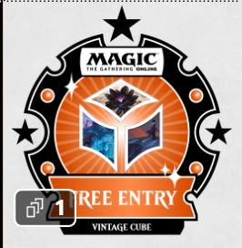 CREAMR_atx's tweet photo. @MagicOnline Received this in my account, but I'm not sure what it's for: the token itself says Vintage Cube Free Entry, but right-clicking, it says "Vintage Point...for Vintage Playoff events." Can I use it when the Vintage cube goes live 12/22-1/12? https://t.co/1JRvf1JSf7