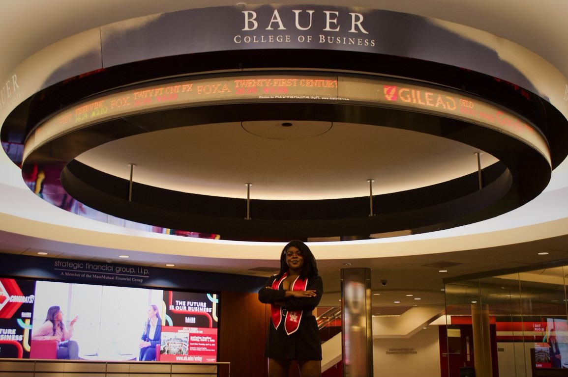 We would like to congratulate our Brother and former Chapter President Maza Lucky-Dania on graduating this semester with two degrees in Marketing and Supply Chain Management. We are proud of her and look forward to seeing her accomplish her goals 💙💛